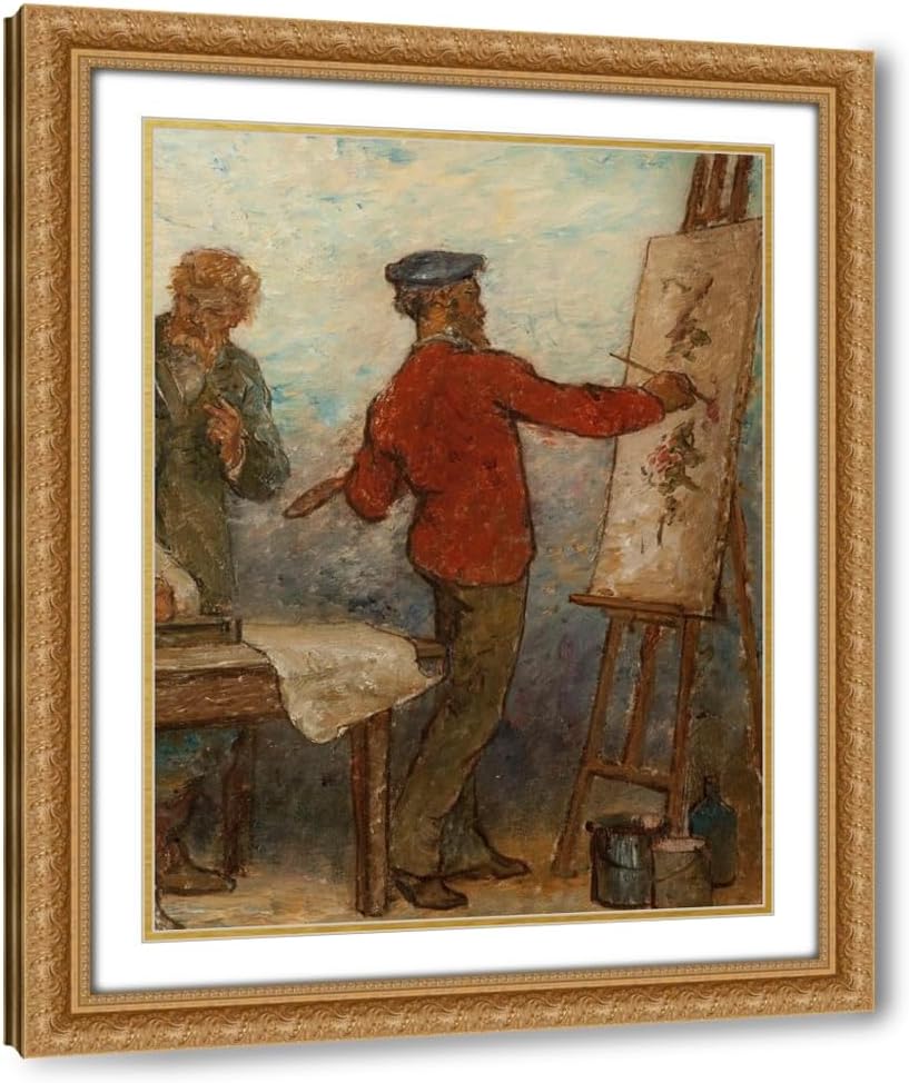 ArtDirect Benvenuto Cellini, artiste du XVIè siècle, admire les produits de l’art moderne , Les tissus , Esqui (1880) Custom Framed Art Print Giclee Print or Canvas Options with Various Sizes and Customization by Edmond Eugène Valton