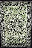 Hermoso y con clase Traditional Jaipur Tie Dye Om Mandala Wall Art Poster, Celtic Wall Decor, Bohemian Wall Hanging, Hippie Dormitorio Decoración, Gypsy Wall Art, Tamaño 30\"x40, Cartel de Buena Suerte