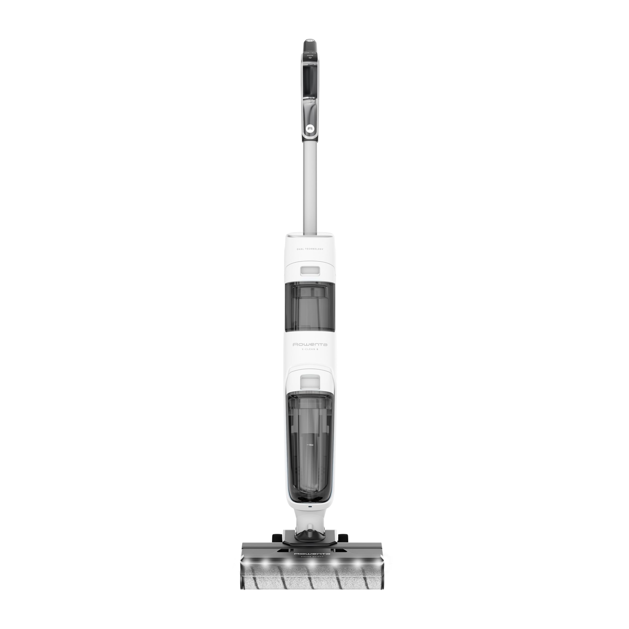 Rowenta X-Clean 5, 2-in-1 Nass- und Trockensauger, 3 Modi, präzise Reinigung, automatischer Erkennungsmodus, LED-Beleuchtung, selbstreinigend, Heißtrocknung, 50 Min. Laufzeit, Schneeweiß, GZ5557EE
