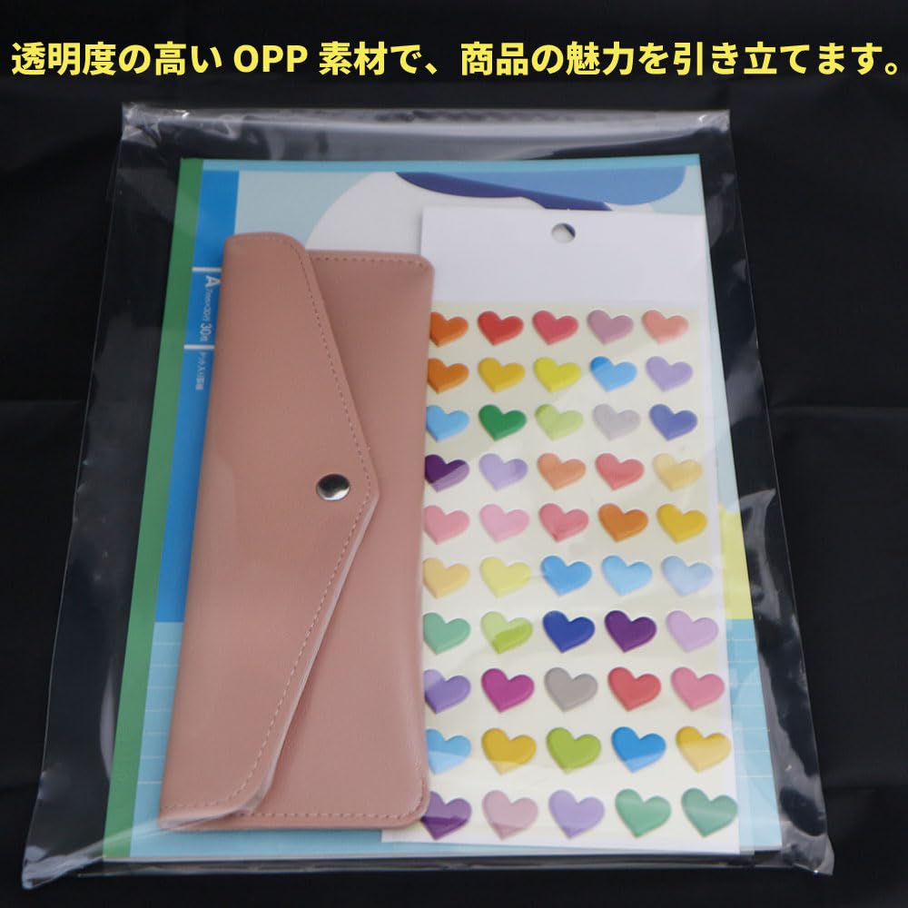 Amazon | 【1,000枚】OPP袋 A4用テープ付き 30ミクロン厚（標準