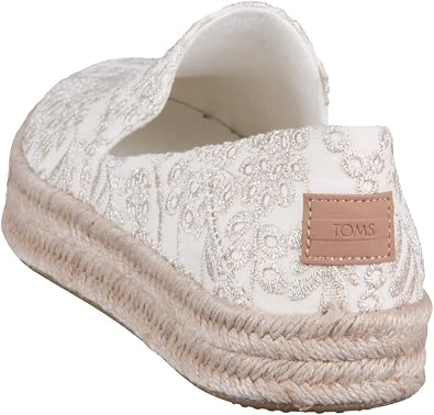 TOMS Carolina Women's Slip On, 8 B(M) US, Egret-Botanical