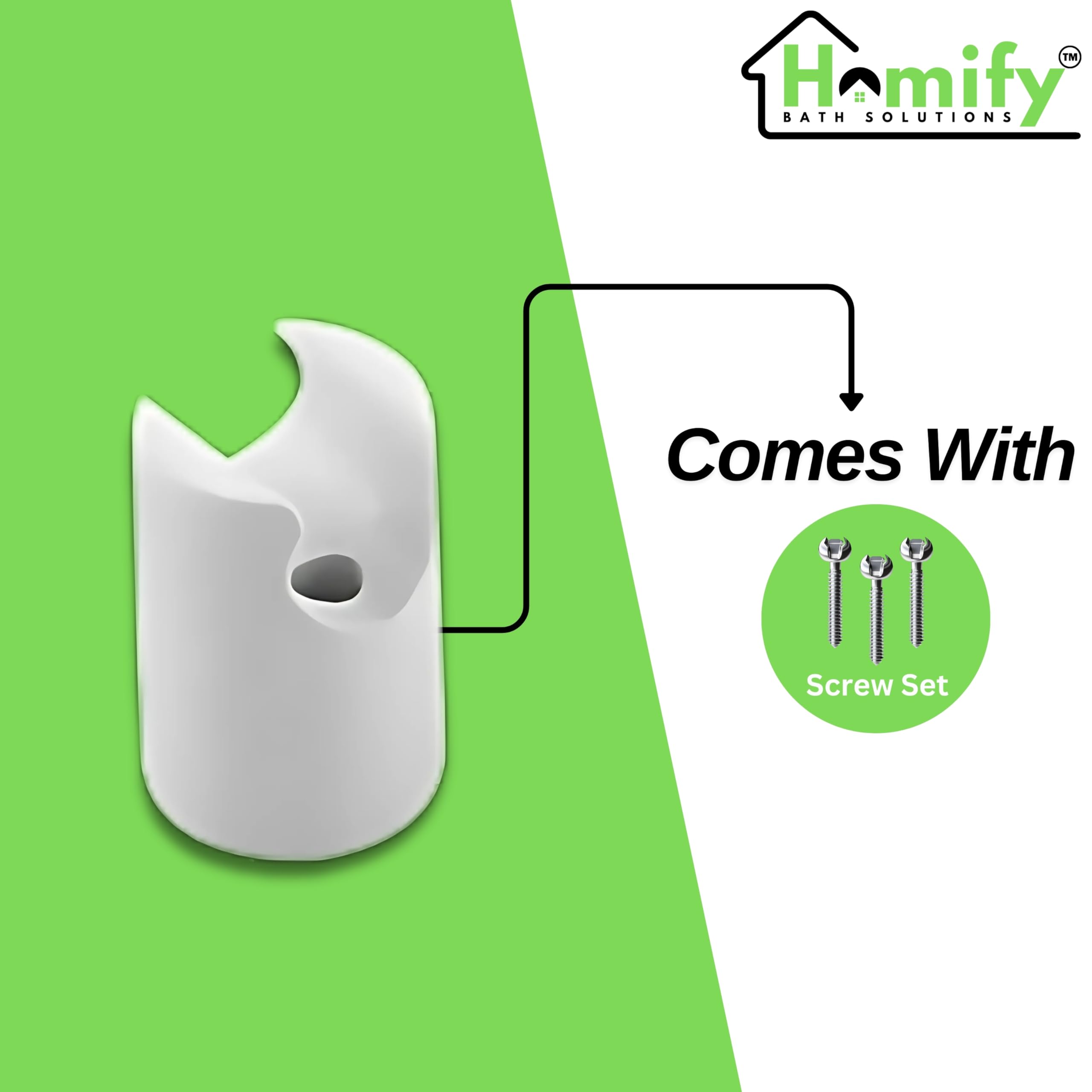 Homify Health Faucet Jet Spray Hook (Pack of 3) | Universal Wall