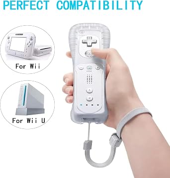 Goldtree Wii Remote Controller 2 PACK Compatible with Wii U Console (Navy blue and Red)