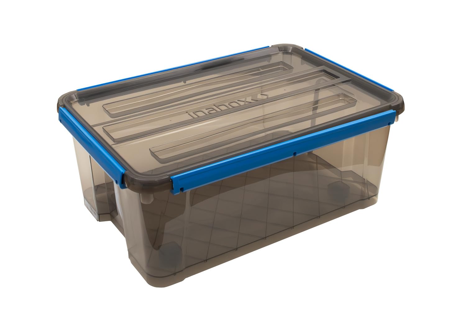INABOX 30L Premium Sealed Storage Container with Silicon Rubber Seal, PP, PS, 4-Side Secure Closure Locking Clips, 2 Directional Wheel, Transluscent Storage Container, 100% WATERPROOF & 100% DUSTPROOF-image-5