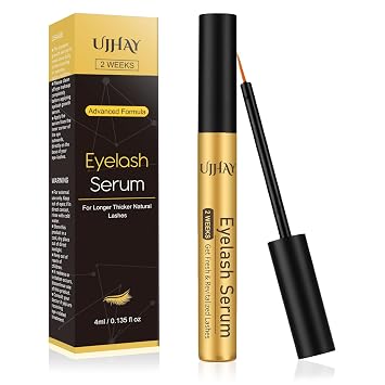 Eyelash Growth Serum for Thicker, Longer, Natural Lashes without Prostaglandin Grow Luscious, Natural Lashes with Advanced Enhancer | Vegan & Cruelty-Free Treatment