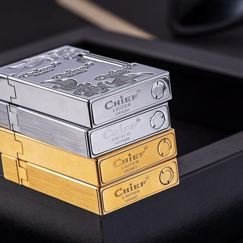 金属防風ライター、純銅ライター、灯油ライター、砥石エッジ灯油ライター、メンズギフトライター (Color : A2)