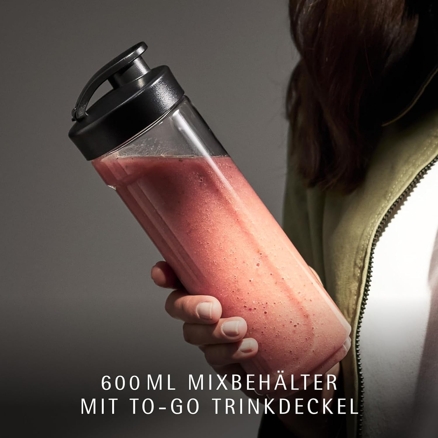 WMF Kult X Mix & Go – Smoothie Maker & Mixer, kompakter Standmixer 300 W mit 0,6 L Tritan-Flasche... Ansicht 5
