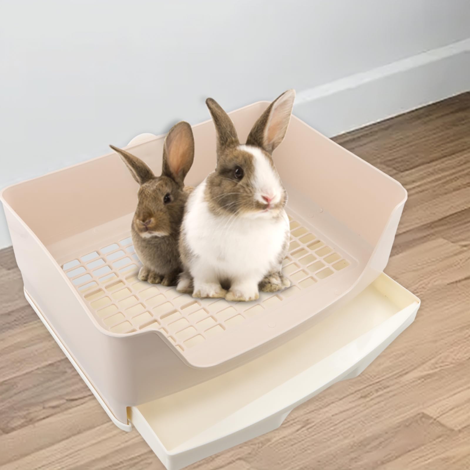 Kattenbak voor konijnen, grote konijnenbakvulling met uittrekbare lade