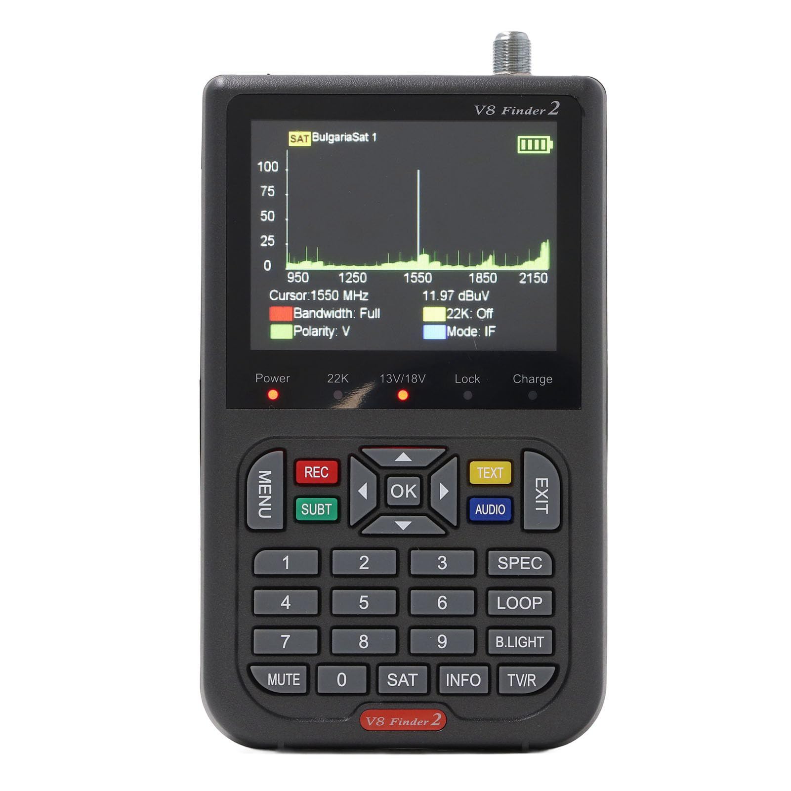 Wyszukiwarka Satelitarna Cyfrowy Miernik Sygnału DVB S S2 S2X Detektor 950–2150 MHz Ekran 3,5 Cala Cyfrowy Miernik Satelitarny Ręczny Lokalizator Sygnału Satelitarnego