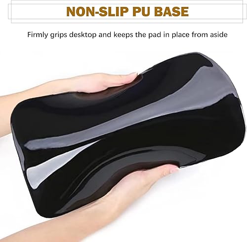 Miniatura 6 de AIMSA Alfombrilla ergonómica para mouse con reposamuñecas, alfombrilla gruesa de espuma viscoelástica mejorada, alivio del dolor y base de