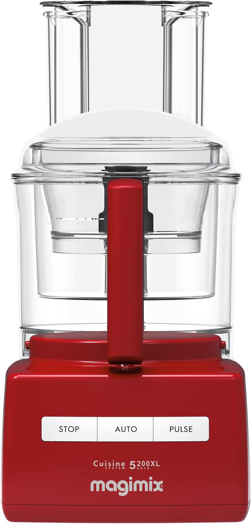 Magimix 5200XL Premium Food Processor With Citrus Press & Cold Press Juicer Accessories - 3.6L BPA-Free Bowl, Professional Quality Ultra-Sharp Blades, Quiet Energy Efficient 1100W Motor - Red