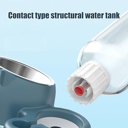 Miniatura 4 de Juego combinado de alimentador automático de mascotas y dispensador de agua dos en uno, dispensador de agua lavable para mascotas, gatos, perros y