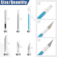 Vista 3 de Glarks 39Pcs Gundam Model Tools Kit Model Building Tools Hobby Model Tools Modeler Basic Tool Model Kit Crafts Tools Universal for Model Cars Basic