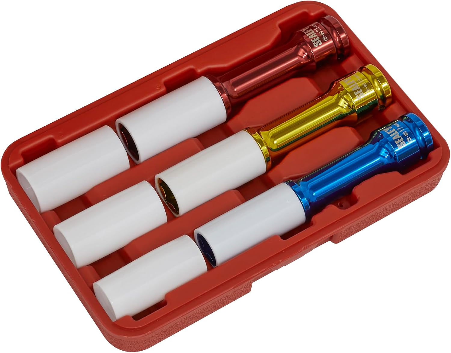 Sealey SX031D Alloy Wheel Long Reach Impact Socket Set 3pc 1/2"Sq Drive