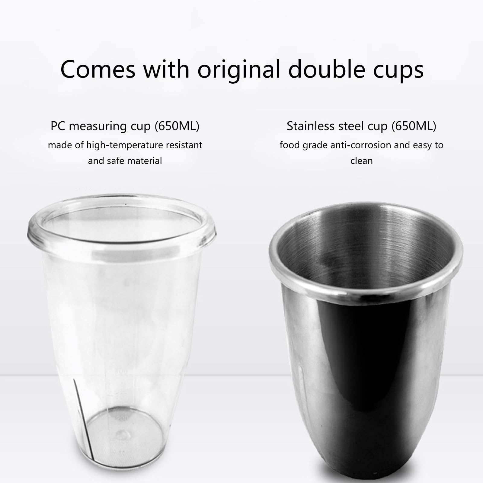 Máquina para batidos de acero inoxidable, batidora comercial para batidos y batidos, resistente, perfecta para restaurantes y cafeterías