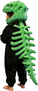 Kids Halloween 𝗖𝗼𝘀𝘁𝘂𝗺𝗲s Wearable Dinosaur Skeleton Plush Outfit