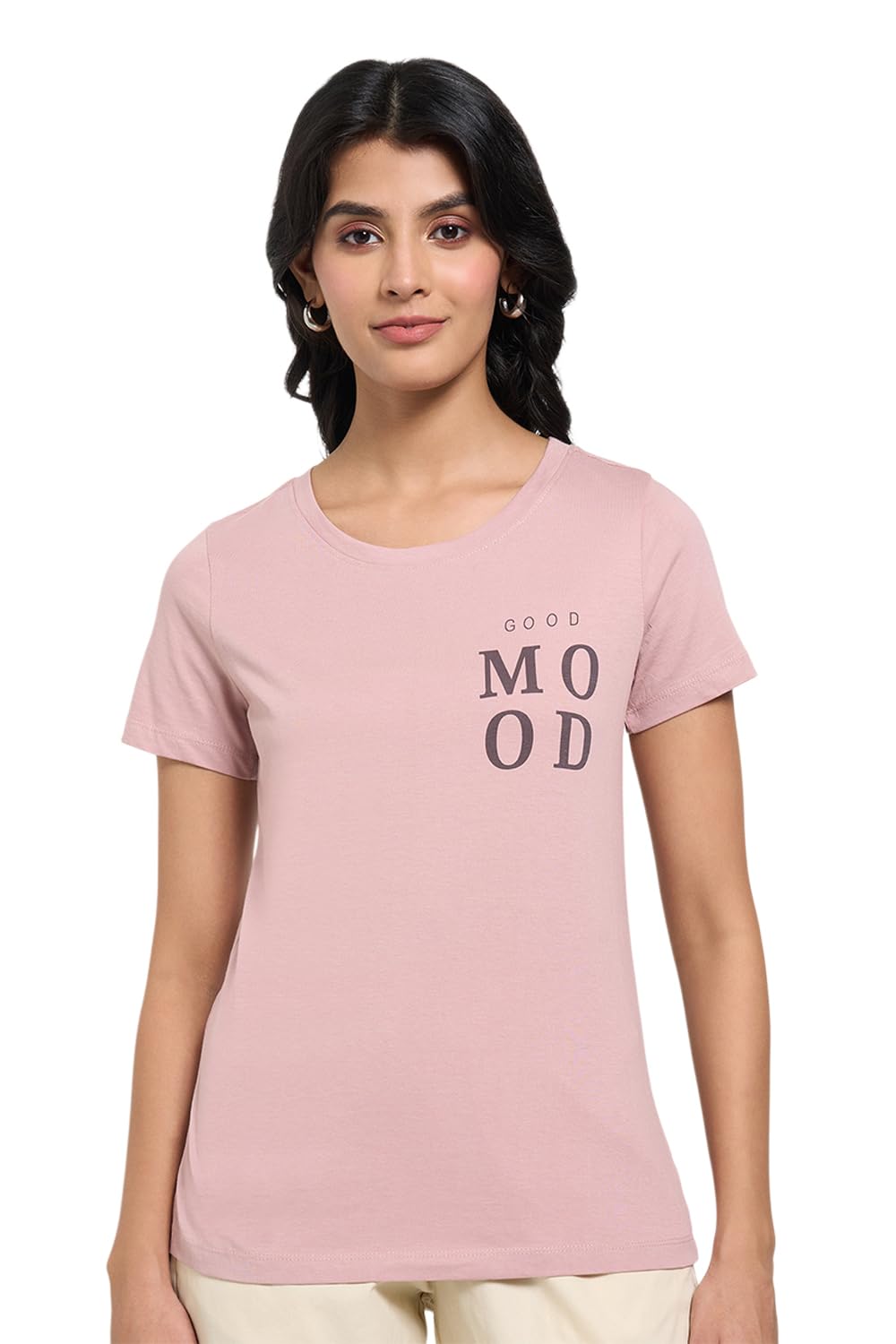 honey Women's 100% Cotton T-Shirt | Regular Fit | Round Neck | Half Sleeve-picture-49