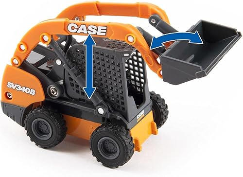 Miniatura 6 de Case IH 1/32 Big Farm Ram Dually Quad Cab con remolque Lowboy y estuche SV340B Skidsteer Loader 47155