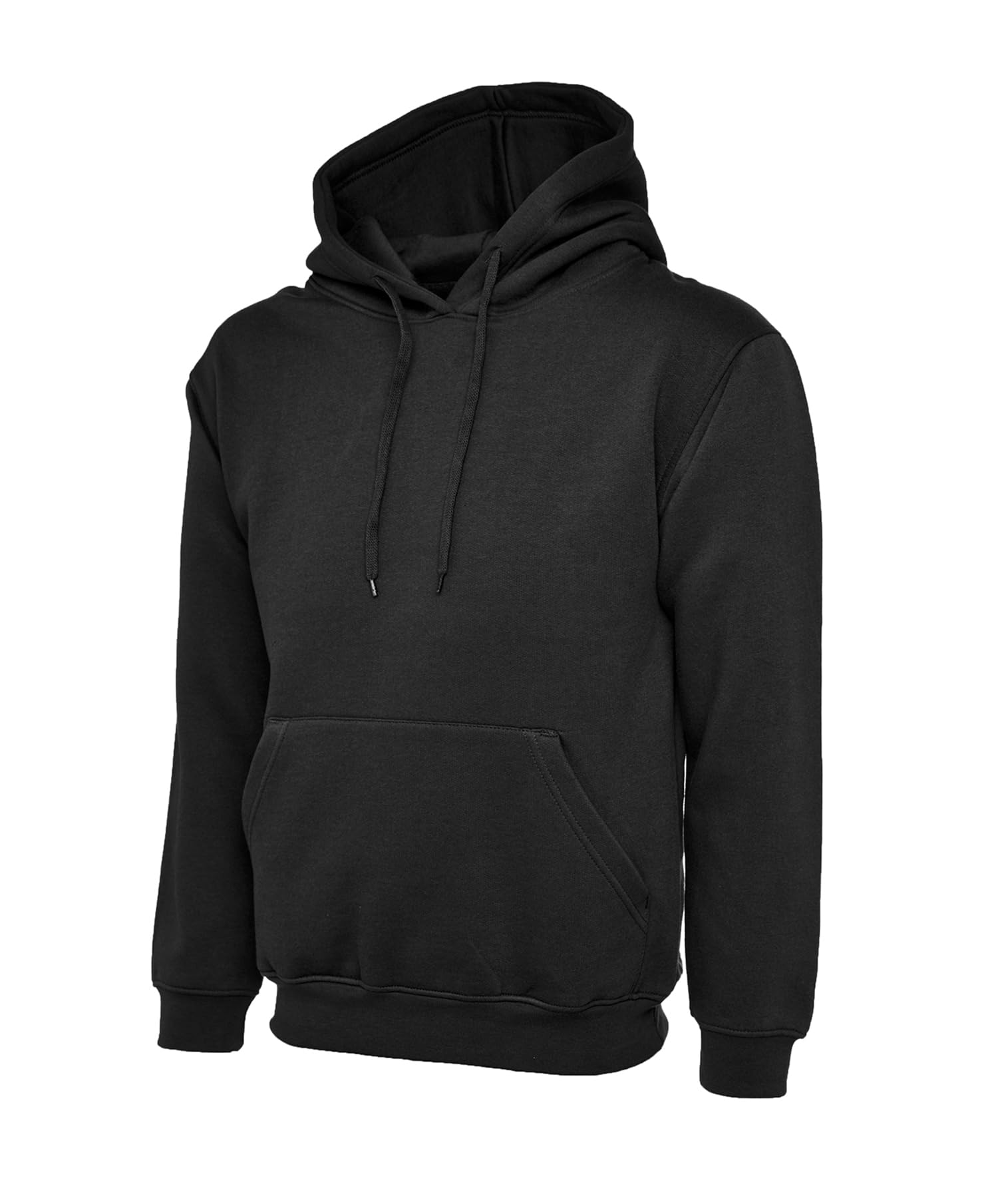 COOZO Unisex Classic Hooded Sweatshirt - Black - XL