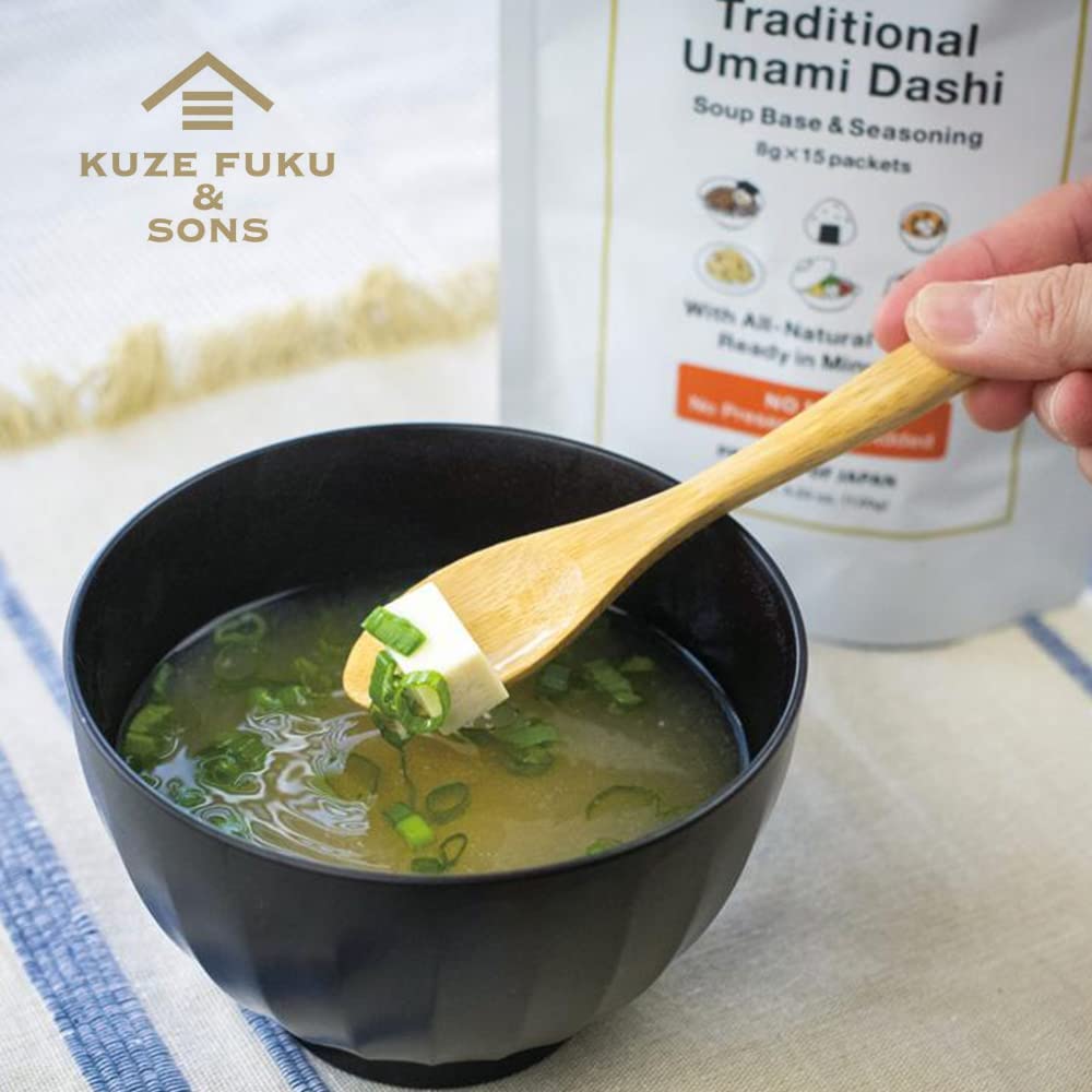 Traditional Umami Dashi Soup Base & Seasoning, Authentic Product of Japan, No MSG (15 packets)