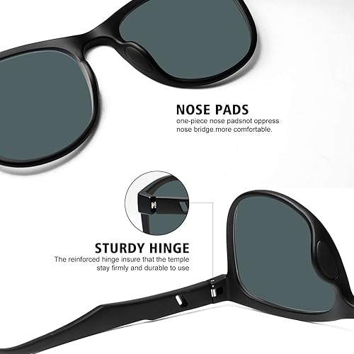 Miniatura 3 de Lentes de sol polarizados para hombres y mujeres, protección UV400, marco TR90, lentes de sol clásicos para conducir y pescar