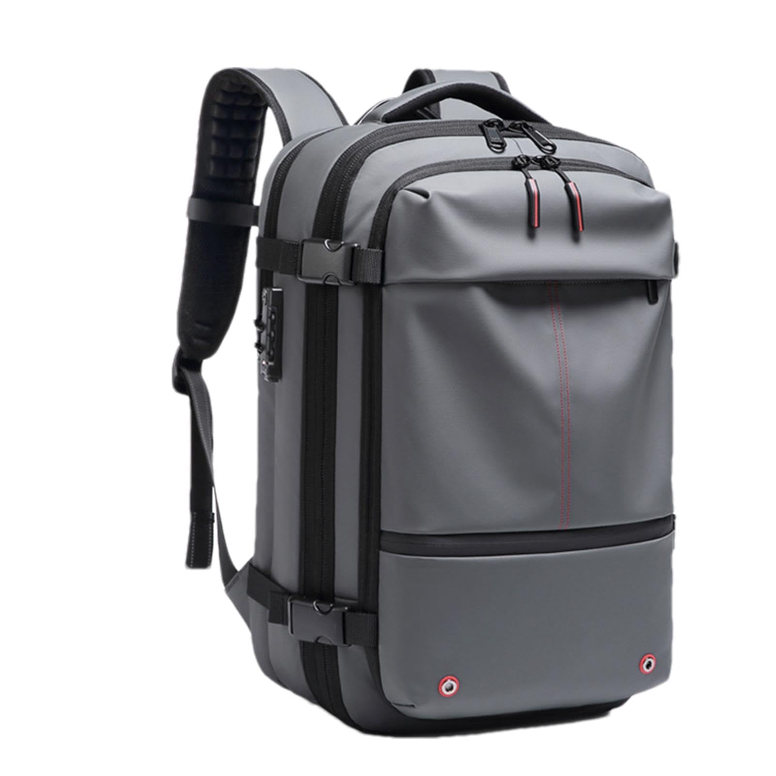 Zaino da viaggio sottovuoto – Airpack 60L espandibile scomparto per computer | imballaggio sottovuoto in tessuto Oxford, zaino airpack con blocco password, impermeabile, separazione secco/naso
