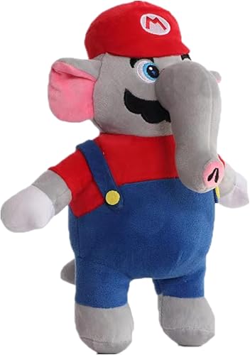 Miniatura 3 de ZXQJRAQ Peluche de Mario Wonder de 1 pulgada, elefante de Mario, juguetes de peluche de animales para fanáticos del juego, 2 piezas
