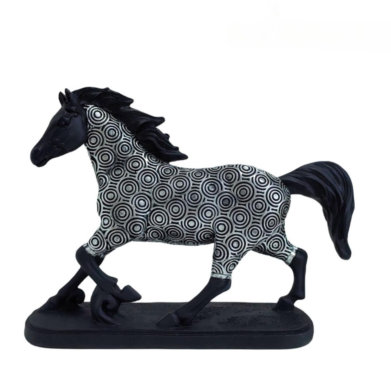 Figurine décorative de cheval pour un salon moderne ou un bureau design