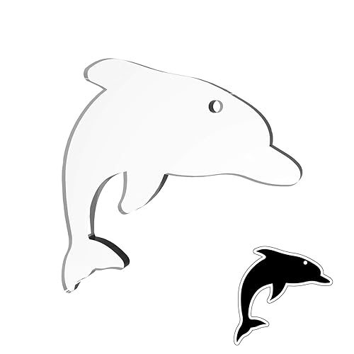 Download Amazon Com Dolphin Shape Blanks Laser Cut Clear Blanks For Vinyl Projects Acrylic Ornaments Blank Keychains And Diy Crafts Includes Free Svg Files Handmade