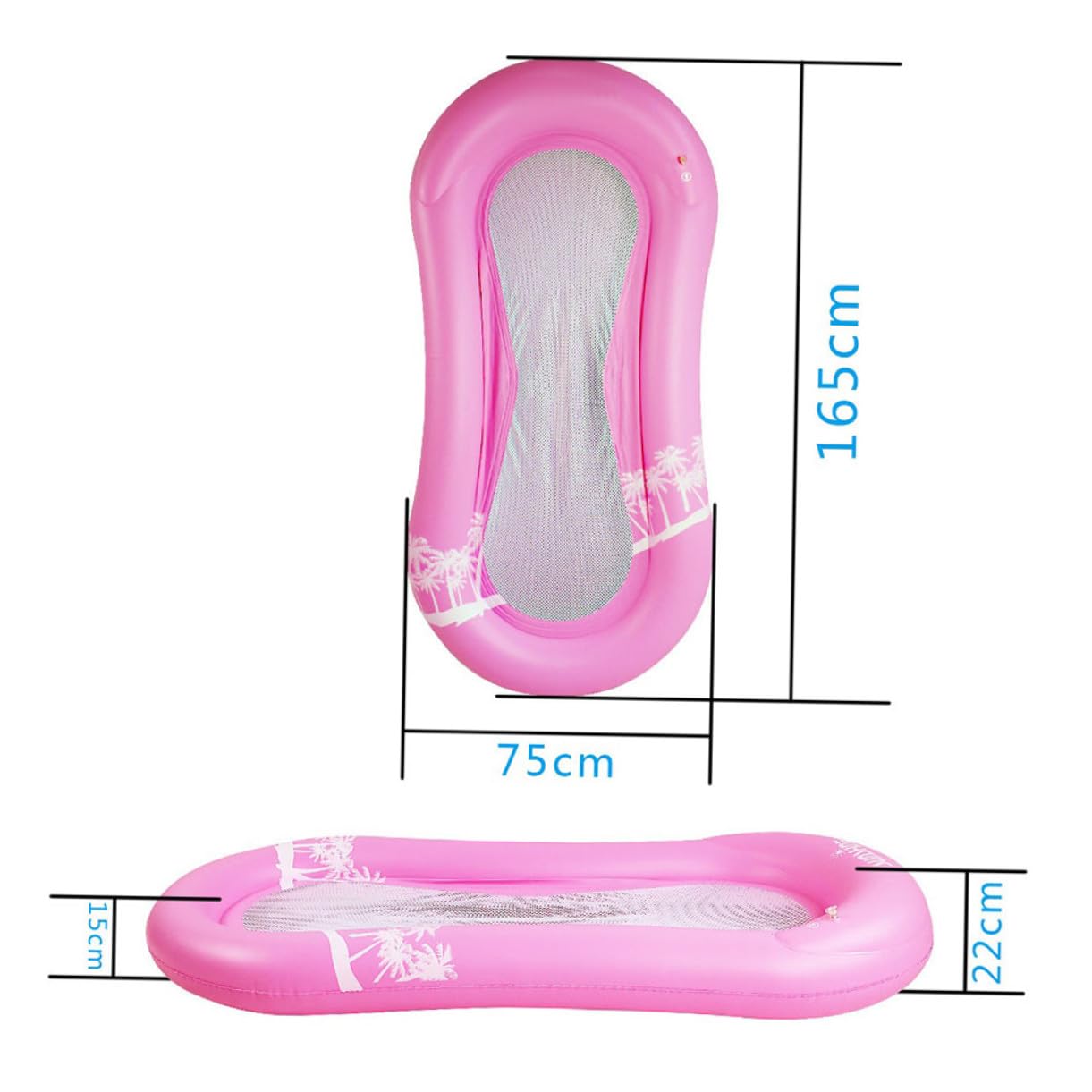 Aufblasbarer PVC Liegesessel Schwebender Rosa, für Erwachsene