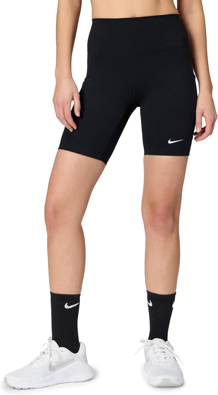 Nike Women's One High-Waisted 8" Bike Shorts With Pockets