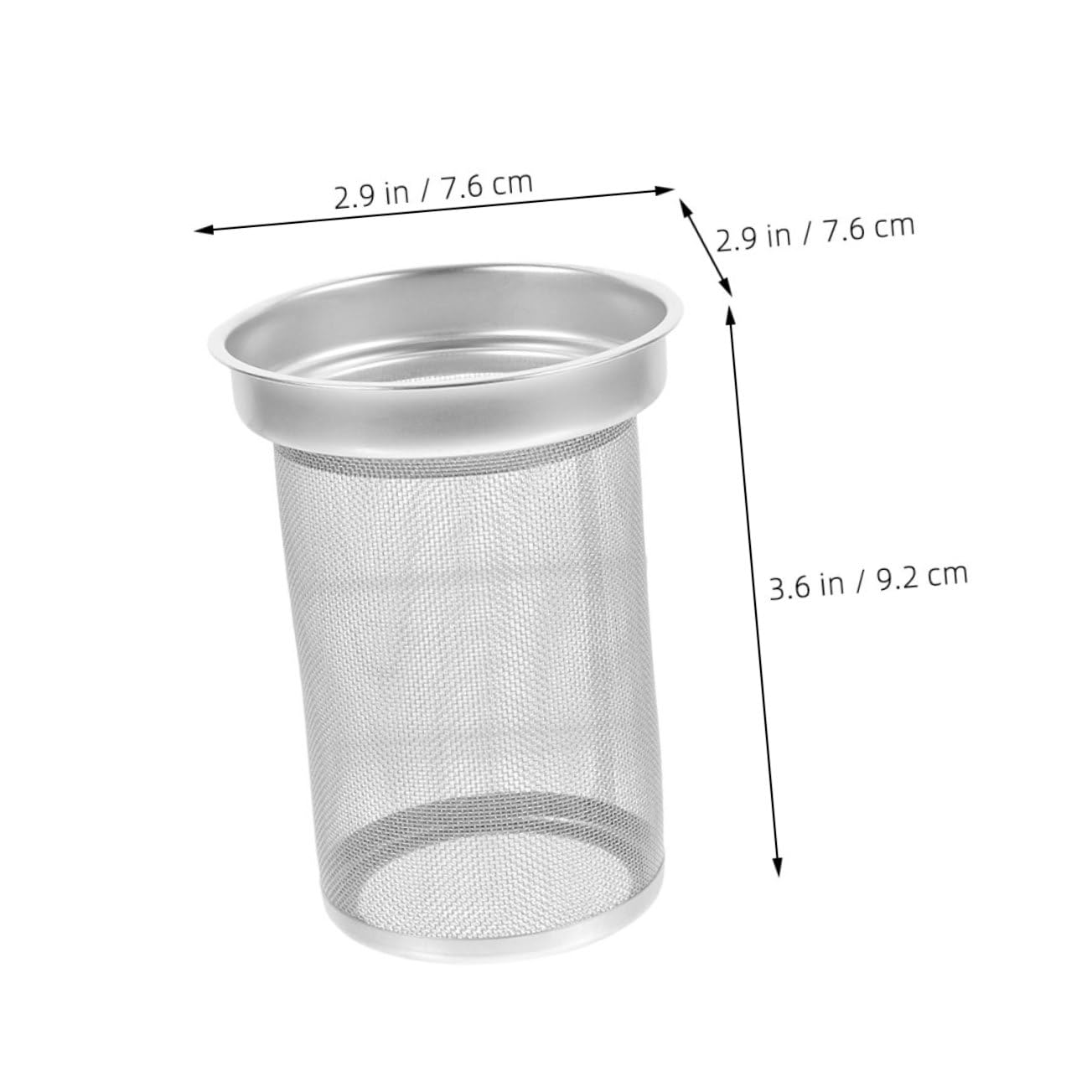 ULTECHNOVO Filtre à Thé en Acier Inoxydable Robuste 7,6x7,0x9,2 Cm Infuseur Métallique pour Théière Accessoires Cuisine Maison pour Infusion de Thé en Vrac