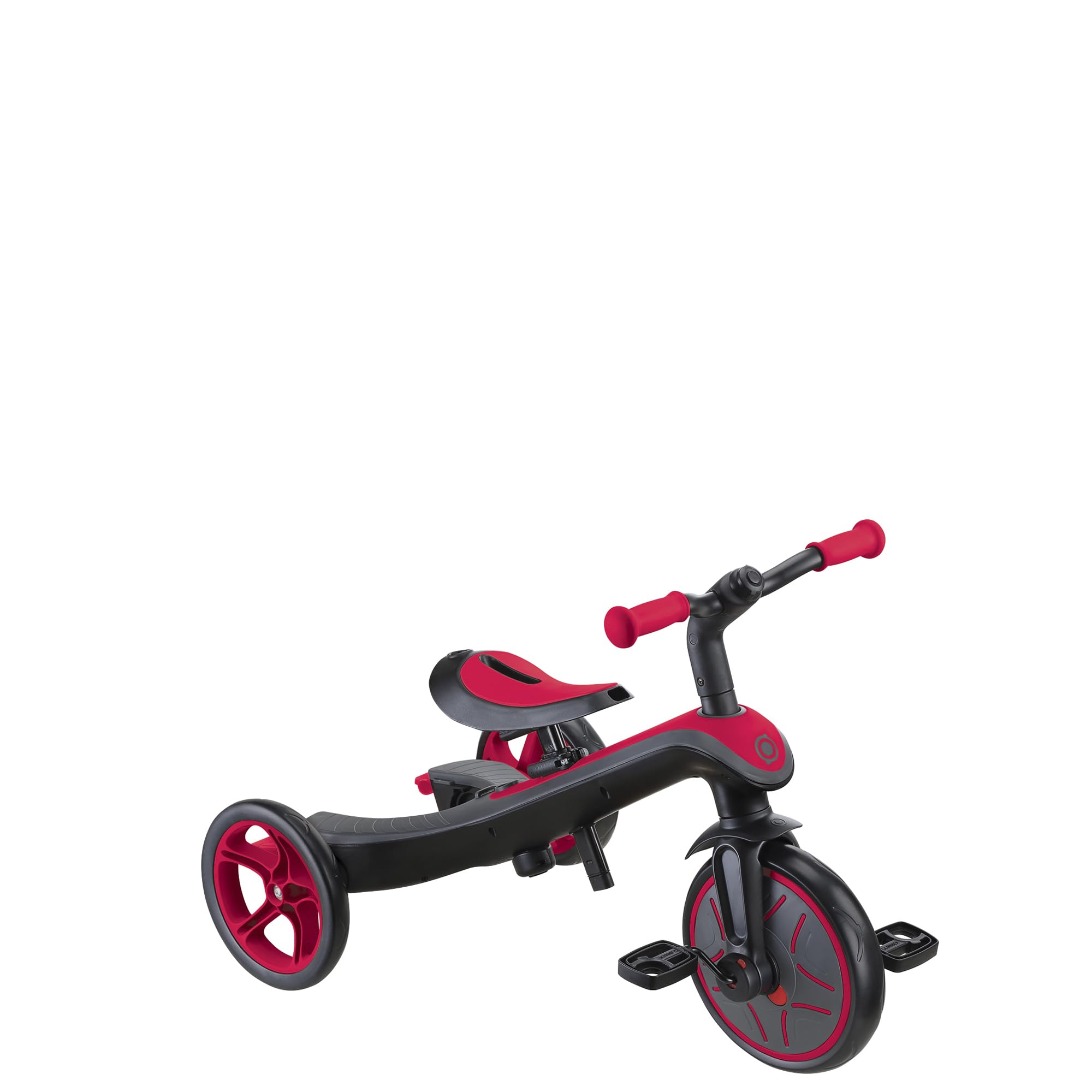 Globber - Triciclo Explorer 4 en 1 - Triciclo evolutivo y draisiano para niños pequeños de 10 Meses a 5 años, Rojo