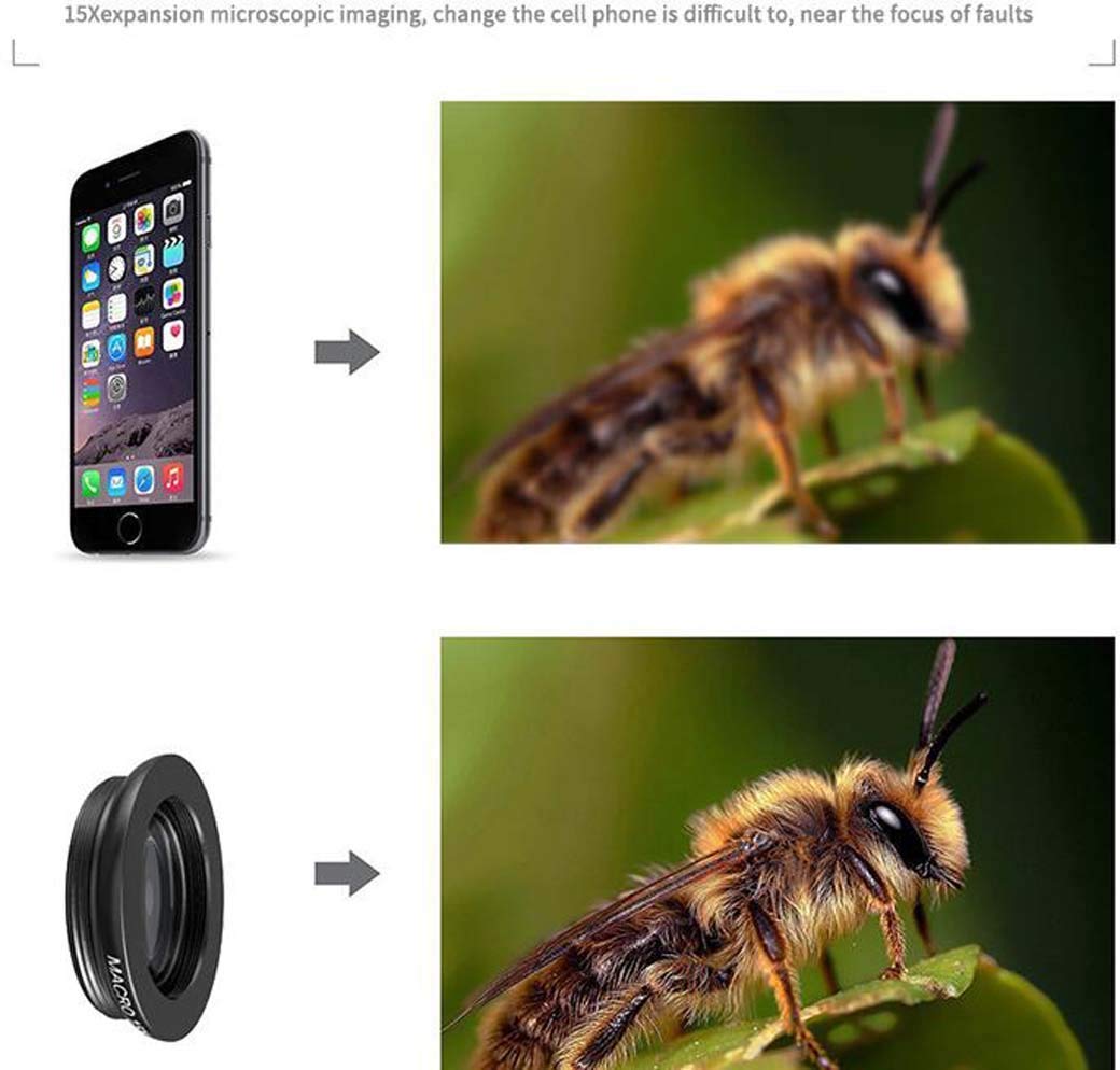 Monokularowy obiektyw do telefonu komórkowego, głowica teleobiektywu, rybie oko, szeroki kąt, makro, 4 w 1, obiektyw do