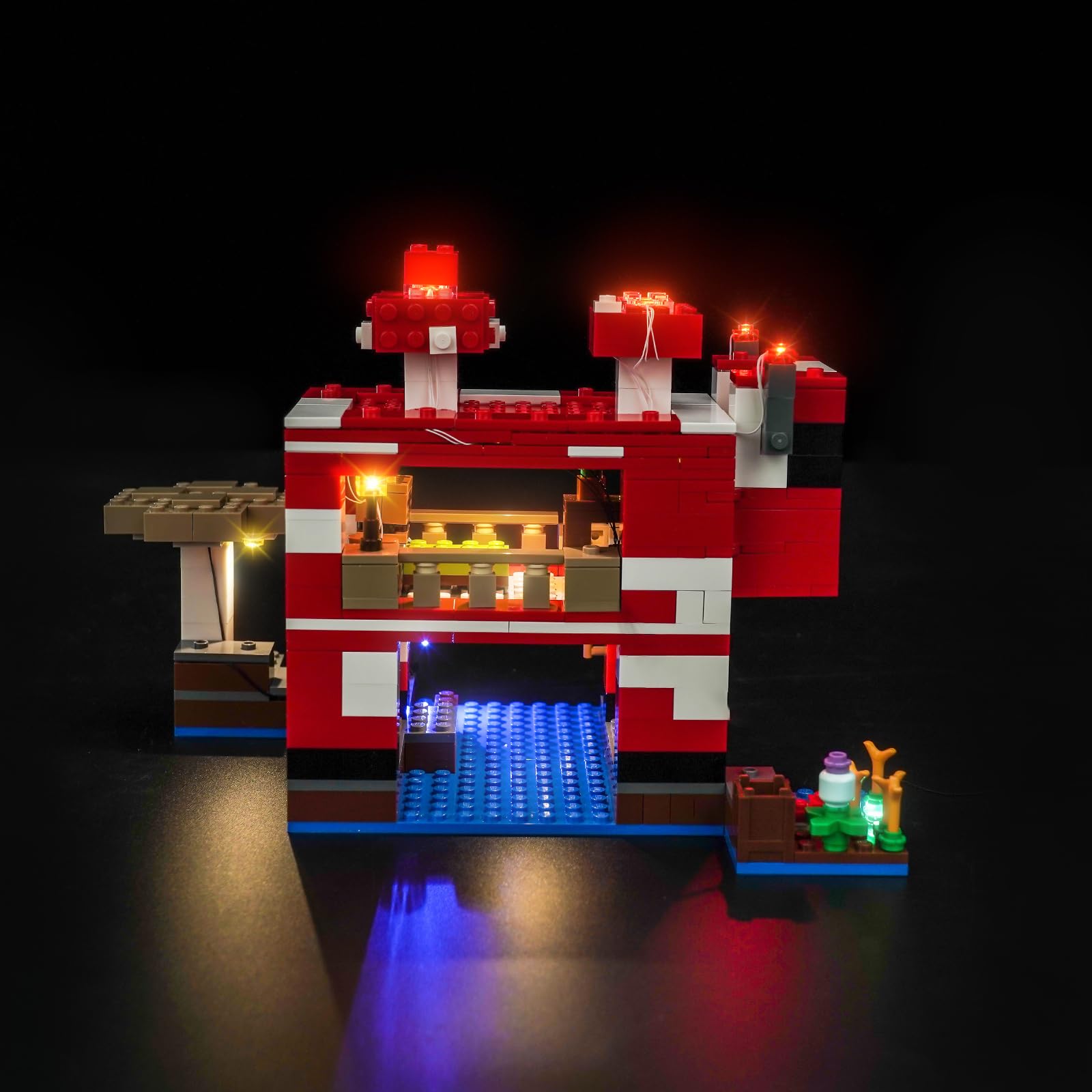 Brickshining LED Lighting Compatible with The Mooshroom House 21270, Light Kit Compatible with Lego 21270 The Mooshroom House, NOT Included The Model Set