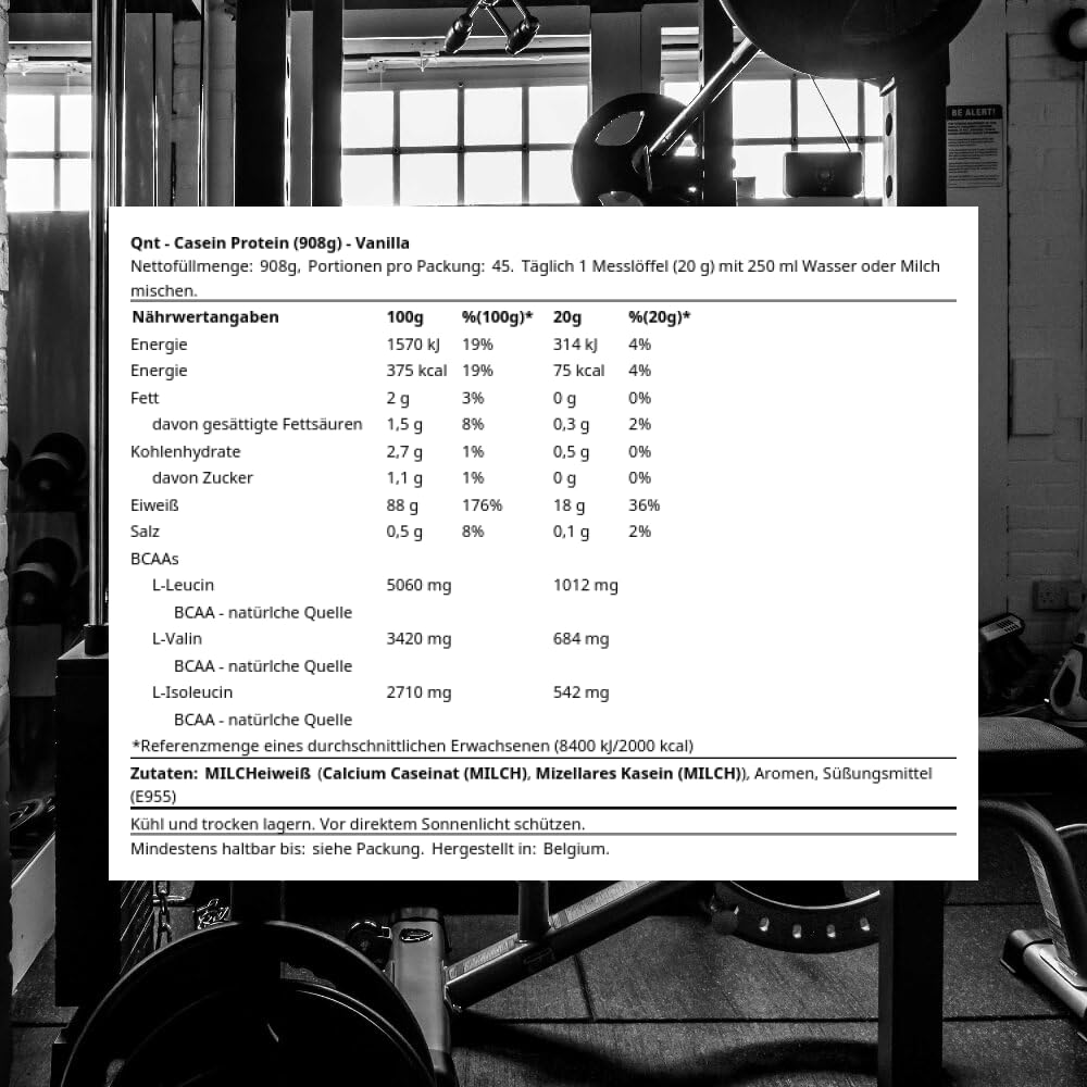 Casein Protein, Vanille, 908 g