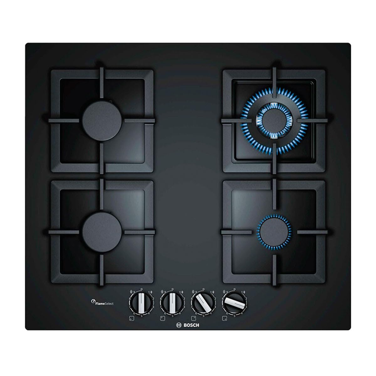 Bosch - Table de cuisson à gaz en verre trempé pph6 a6b20 Finition Noir - 60 cm