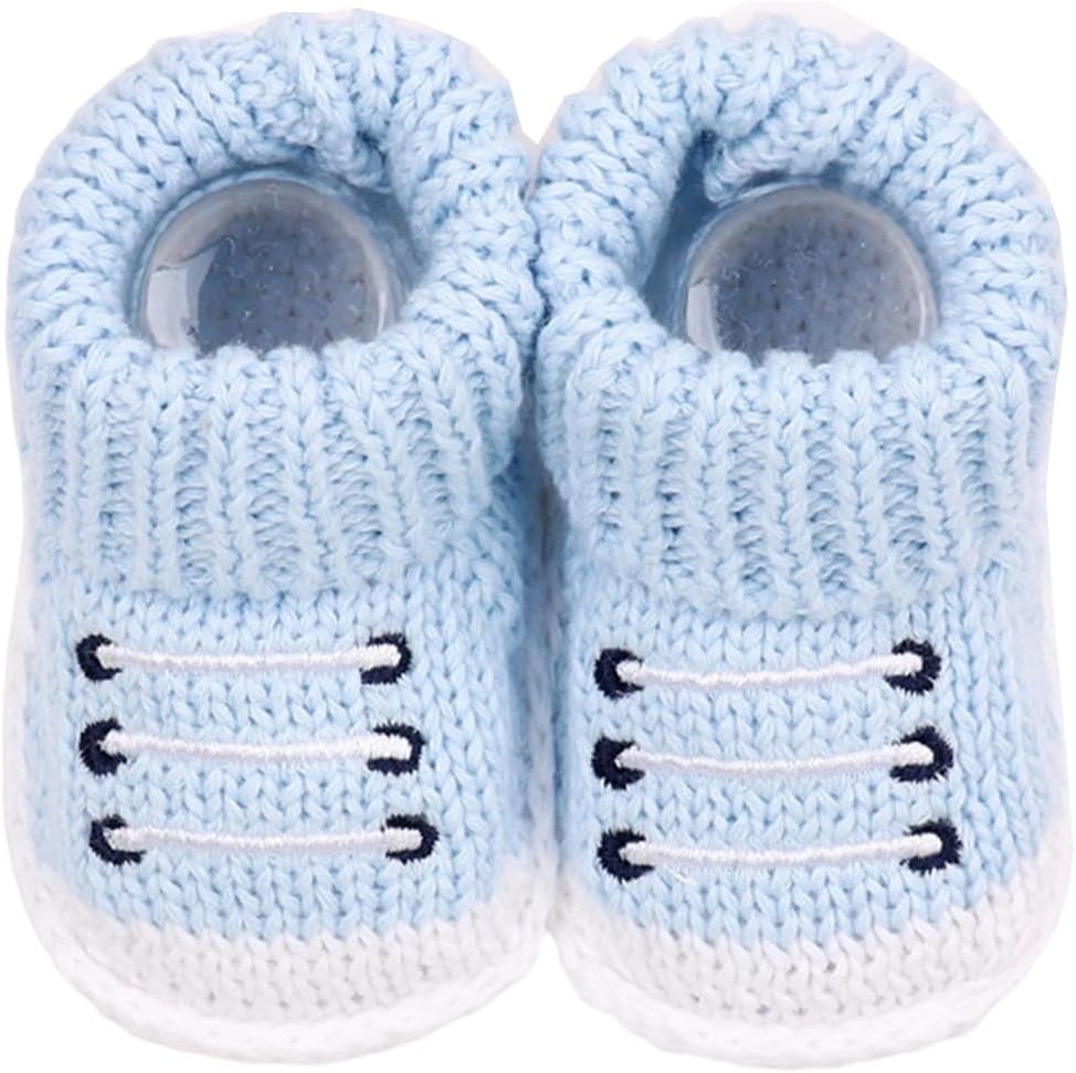 Bebés Niños Niñas Botines De Punto Suaves Lindos Primeros Calcetines Zapatos De Caminar