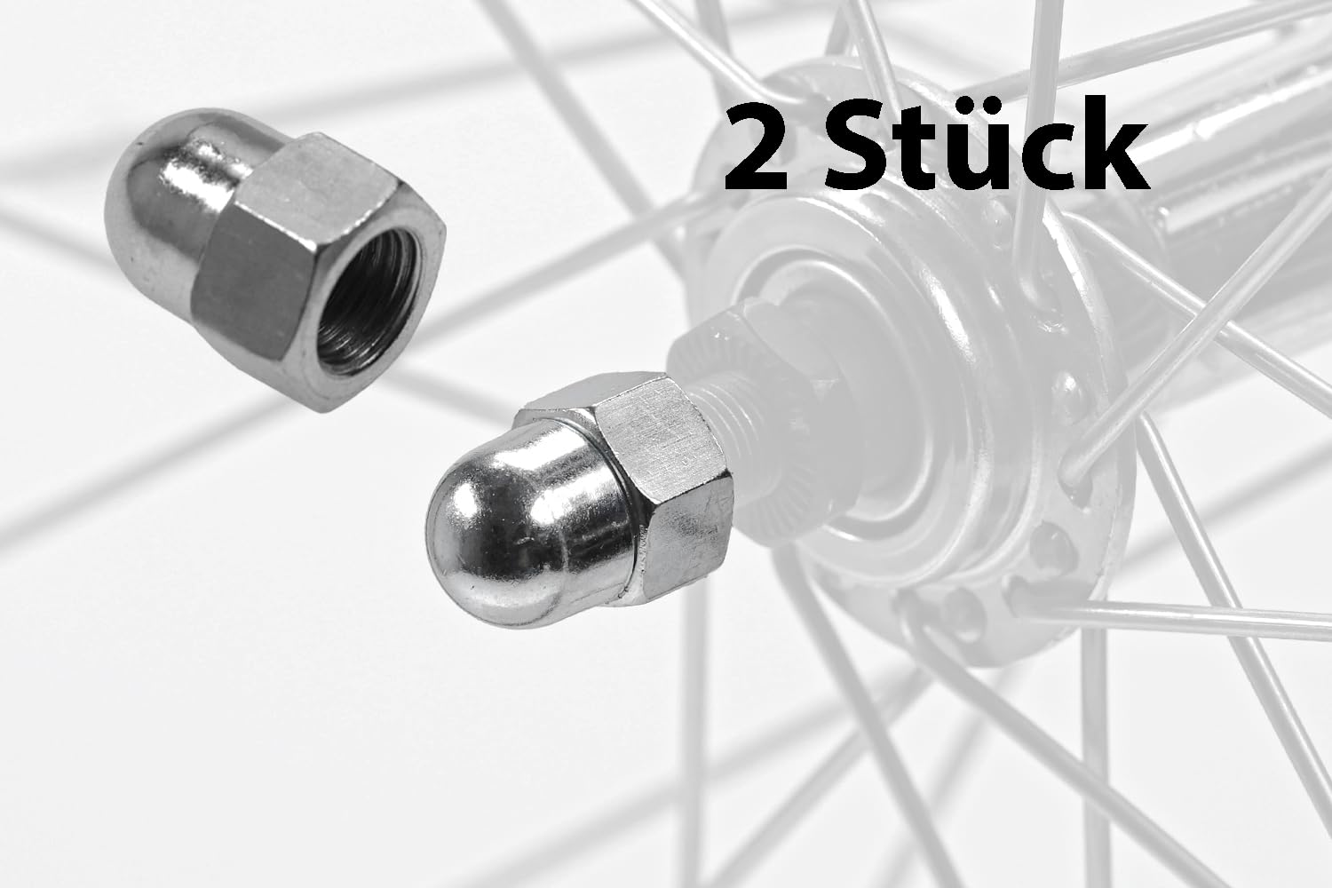 Produktbild von Fahrrad-Achsmutter M15 Gewinde P1 0 P1 5 P1 75 Für Sicheren Sitz Auf 12