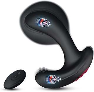 Anal Vibrator Inflatable Butt Plug - Remote Control Prostate Massager with Automatic Inflation and 10 Vibrating Modes for Adult Male Female Prostate Stimulator Anal Sex Toys for Men Women Pleasure
