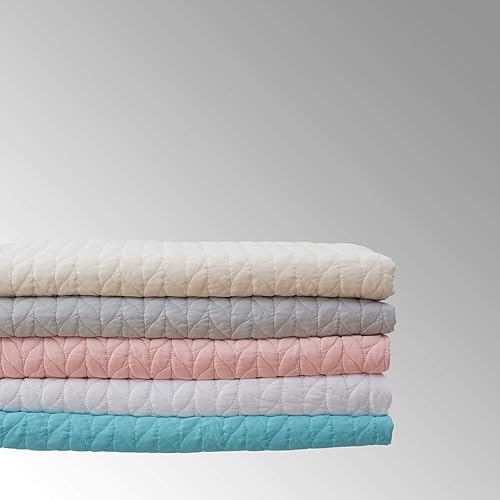 Vista 254 de SunStyle Home - Juego de colcha de cama de microfibra, ligero y suave, reversible, patrón de colcha, colchas para todas las estaciones. 01 - Verde