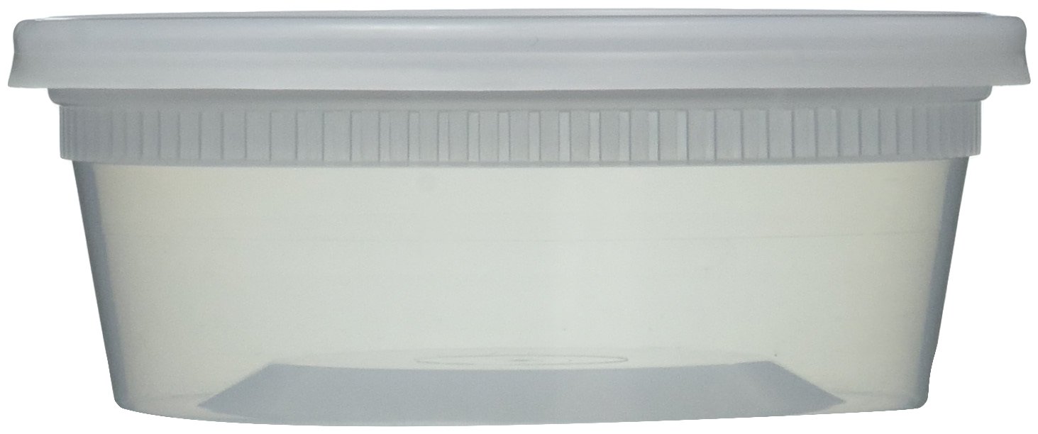 Newspring Clear Deli Food Containers with Lids, Storage, 8 oz, 40 Piece