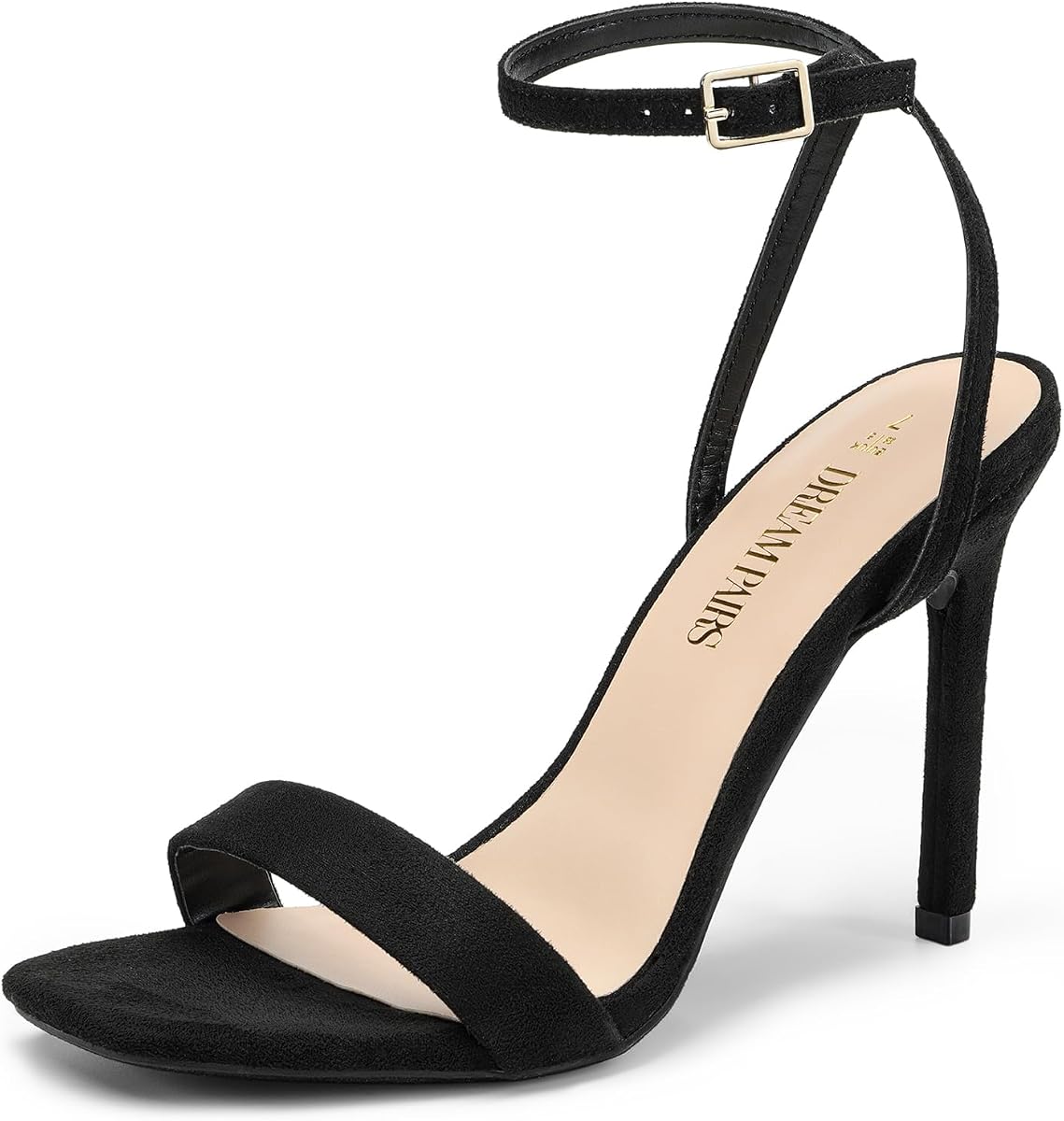 DREAM PAIRS Sandalias de tacón alto cuadradas abiertas para mujer