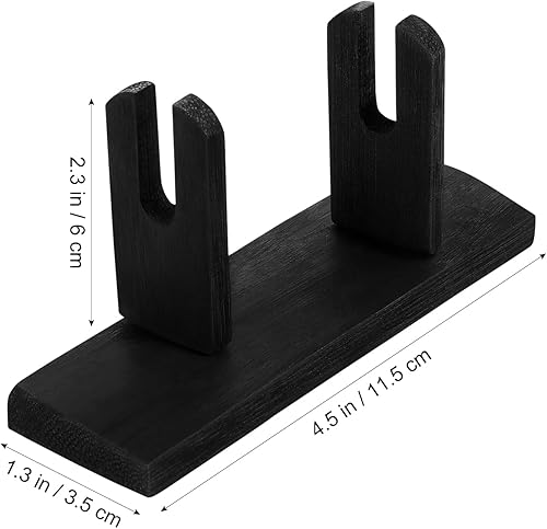 Miniatura 4 de IMIKEYA Soporte de exhibición de ventilador plegable japonés y chino, base de madera, soporte y exhibición para ventiladores plegables