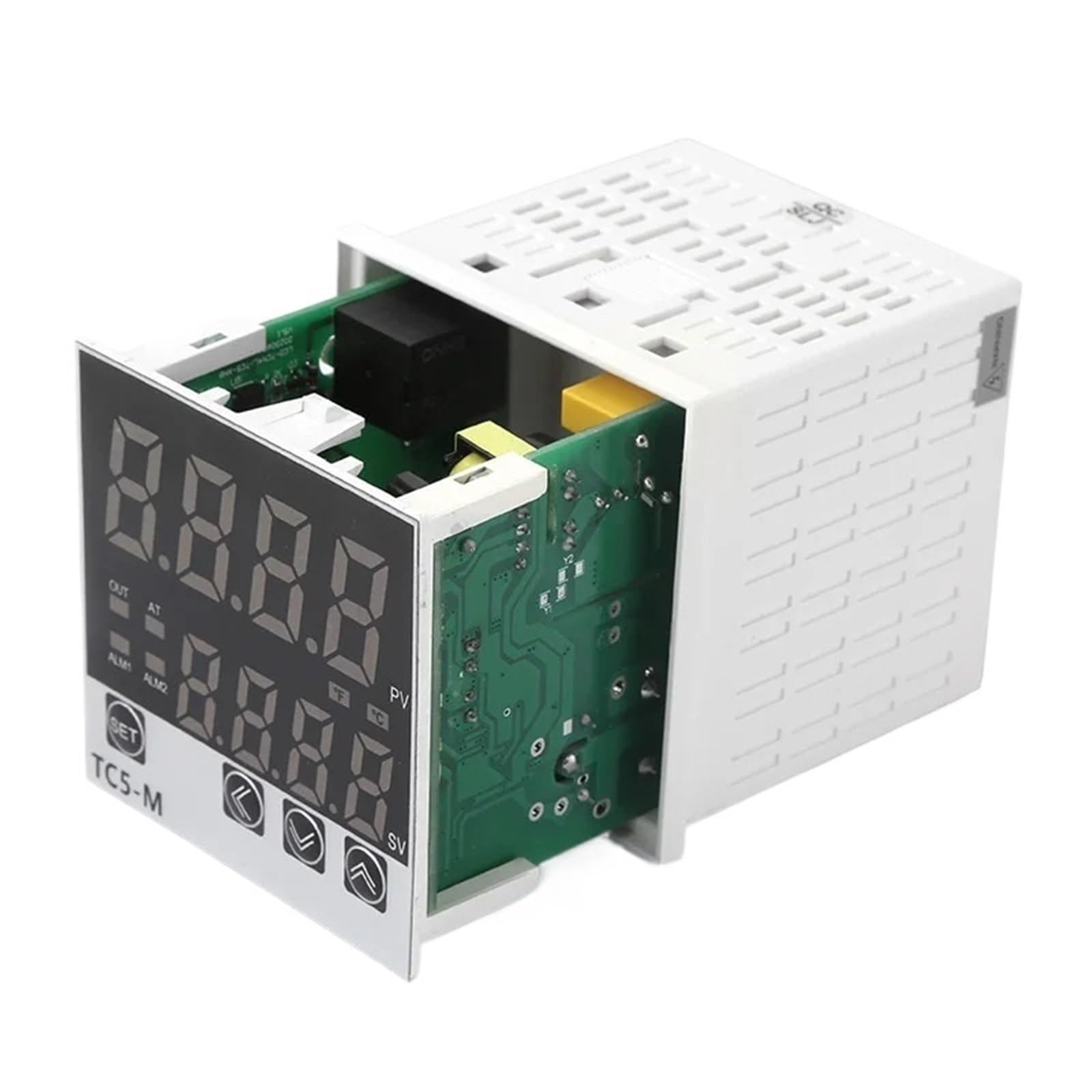 Contrôleur de température PID, minuterie, thermomètre, relais type K 400 ℃ AC100 ~ 220V, Instrument de contrôle d'intégration, alarme sonore, 1 pièces(TC5-S)