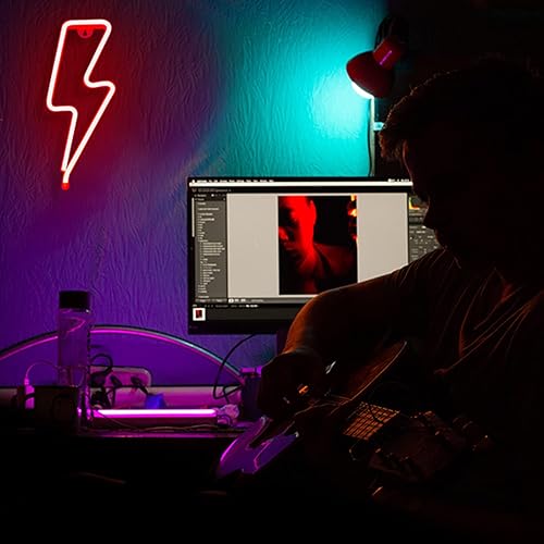 Miniatura 2 de Letrero de luz de neón para decoración de pared, funciona con pilas o USB, para dormitorio, habitación de los niños, cumpleaños, fiesta, boda,