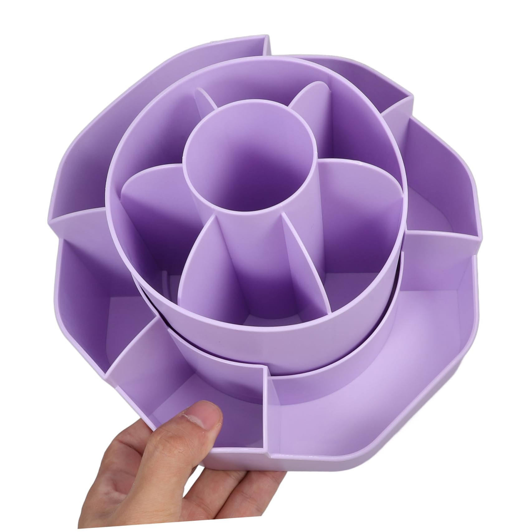 Portalápices Giratorio de Pp, Organizador de Mesa Compartimentos