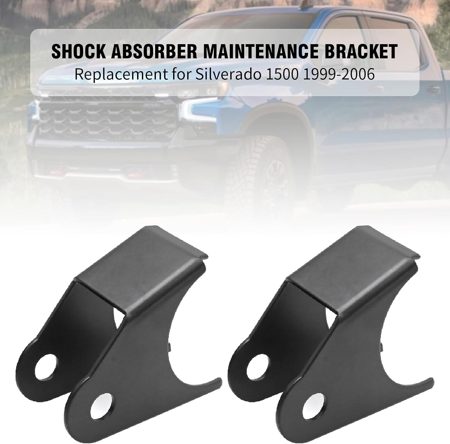 2Pcs 15090818 Rear Upper Shock Mount Repair Bracket, Replacement for Silverado 1500 2500 Replacement for Sierra 1500 1500 Classic, Replaces 15090825 15250557