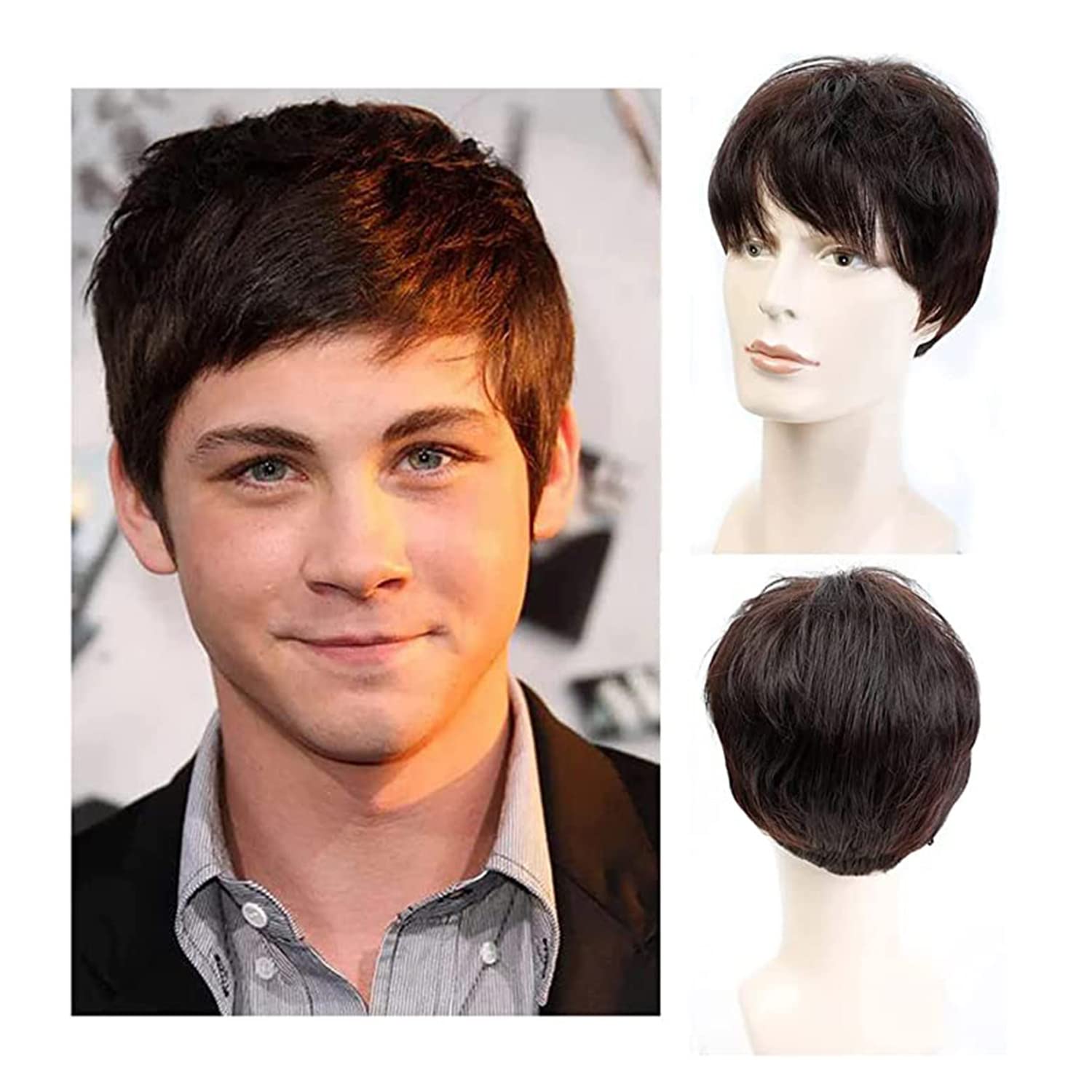 Buy Hugewth Mens Short Wig Men's Wig Handsome Male Daily Costume
