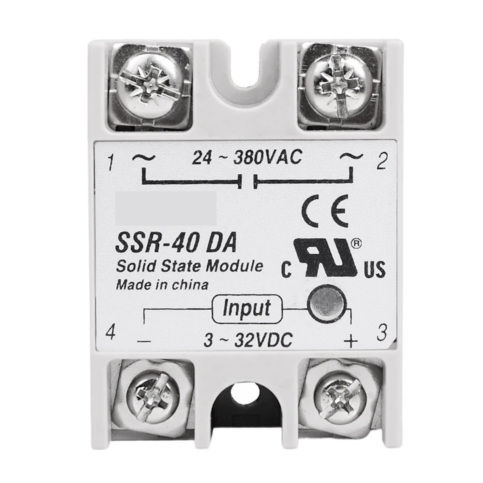 SSR 40 DA relais statique à commutation rapide entrée 3-32VDC et sortie 40A 220VAC